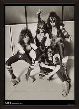 Pôster emoldurado Kiss - Amsterdam 1976