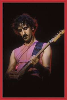 Poster Portrait of rock musician Frank Zappa, 1982