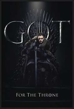 Pôster emoldurado Game of Thrones - Jon For The Throne