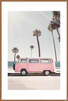 Poster Pink van