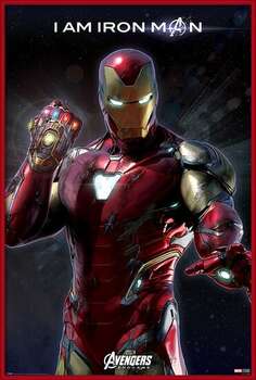 Pôster emoldurado Avengers Endgame - I Am Iron Man