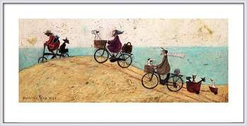 Pôster emoldurado Sam Toft - Electric Bike Ride